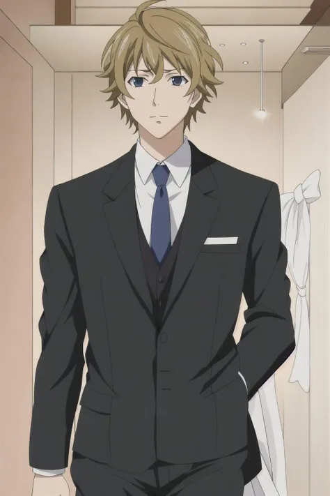 masterpiece, high quality, masayoshihazama, wedding, suit, formal_wear, groom's clothes <lora:masayoshihazama-000003:0.8>