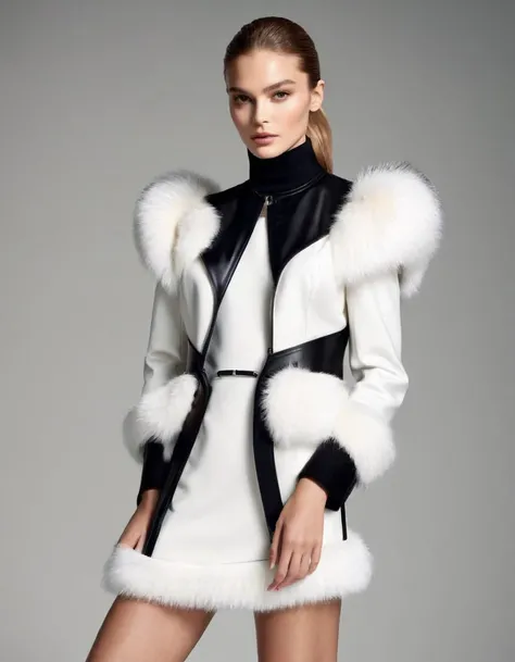 (masterpiece, best quality, hyper realistic, raw photo, photorealistic, ultra detailed, extremely detailed, intricately detailed), woman model dressed by Karl Lagerfeld , Jil Sander, Azzedine Alaia, fashion photography, beauty, perfect, (glide_fashion), <lora:Glide_fashion_sdxl:0.9>, (full body shot:1.4), Hasselblad X1D II with Hasselblad XCD 65mm f/2.8,