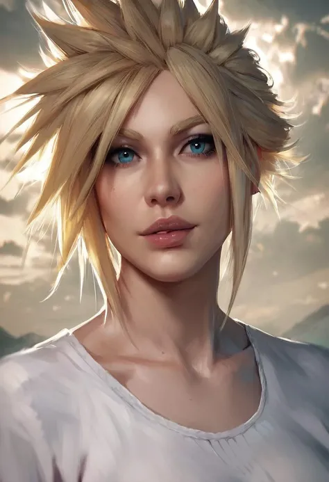score_9, score_8_up, score_7_up, solo, Cloud Strife , realistic