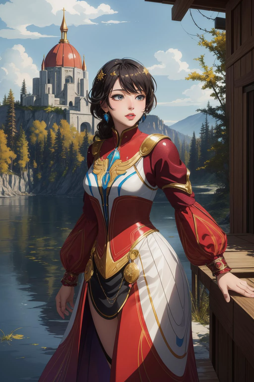 1girl, professional Digital artwork, mundane Digital art, vibrant Vector Art, elegant, full shot of a Homey Abandoned Bantu ([Highway|Tesla]:1.3) , it is covered in Insects, it is anthropomorphic reimagined as a Skyrim game character, Glittering Guatemala in background, crowded lake with Poplar, Snowy, Bokeh, vibrant art, (by Antoine Verney-Carron:1.0) , Happy, Organic, specular lighting, L USM, Autochrome, delicate, taiji, extremely beautiful, pixiv, sparkles, gleeful
