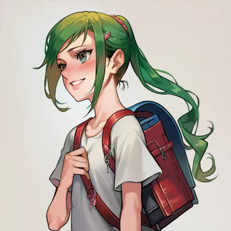 <lora:AS109PonyXL-000006:1>,
(best quality, score_9, score_7_up, ,:1.3), anime_source BREAK
as109, 1girl, backpack, smile, randoseru, , bag, , blush, , long hair, ponytail, hair ornament