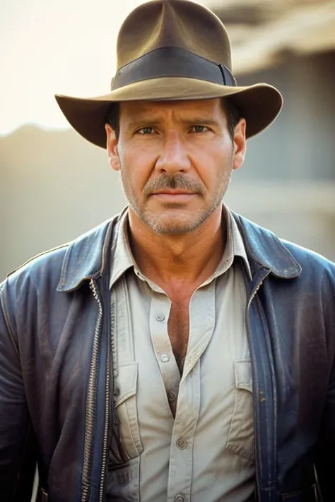 <lora:hf1nd1anasolo:0.9>, a full body picture of a man with a scruffy beard as Indiana Jones, (Detailed Face), (perfect detailed eyes:1.1), (highly detailed skin:1.1), perfect athletic body, action pose, Fashion Photography, soft lighting, PHOTOREALISTIC, Cinematic Epic, Realistic, sunset, walking in a ancient Egyptian temple background, RAW, analog, sharp focus, 8k, high resolution, DSLR, high quality, Fujifilm XT3, award winning, masterpiece