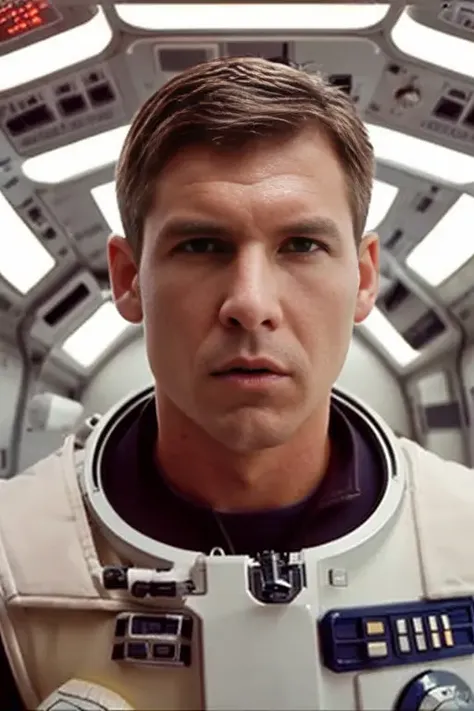 <lora:hf1nd1anasolo:0.9>, a Film Still of a man as an Astronaut with (a short buzz cut hair style), wearing astronaut suit, Detailed Face, (perfect detailed eyes), (highly detailed skin:1.1),  (with a shocked face expression), perfect Slim body, Professional Photography, soft lighting, PHOTOREALISTIC, Realistic, posing for a picture beside a rocketship, RAW, analog, sharp focus, 8k, high resolution, DSLR, high quality, Fujifilm XT3, film grain, award winning, masterpiece