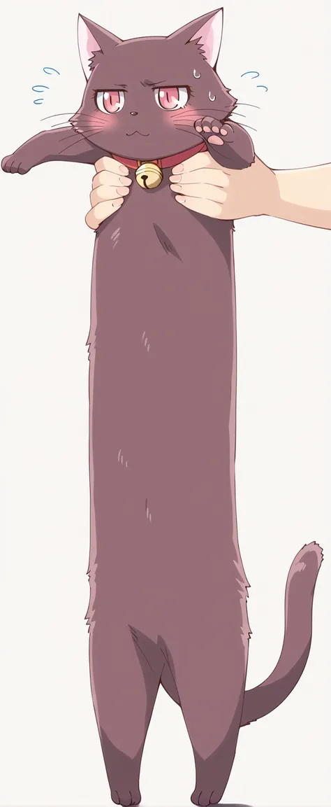 score_9, score_8_up, score_7_up, source_anime BREAK
1other, momomiya ichigo \(cat\), black cat, no humans, red eyes, pink eyes, slit pupils, whiskers, red collar, neck bell, cat ears, cat tail, furry, brown fur, full body, holding animal, embarrassed, nose blush, white background, simple background, jitome, sweat, flying sweatdrops,
<lora:mew_ichigo_momomiya_ichigo_sdxl_locon_pony_v1:0.7> <lora:LongCatMeme_XLPD:1> <lora:jitome_pony_v01Ca:1.2>