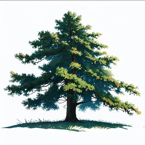 botanical illustration,white background, <lora:botanical illustrationv1:0.8>,tree,solo