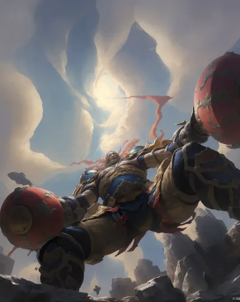 masterpiece, high quality,
zhongfenghua, cloud, sky, male focus, 1boy, from below, weapon, boots, solo, long hair, armor