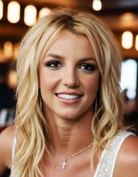 cinematic photo professional close-up portrait photography of the face of a beautiful (Britney Spears:0.6) ((ohwx woman)) at French restaurant during Early morning, Nikon Z9 <lora:britney_spears_64:1> . 35mm photograph, film, bokeh, professional, 4k, highly detailed