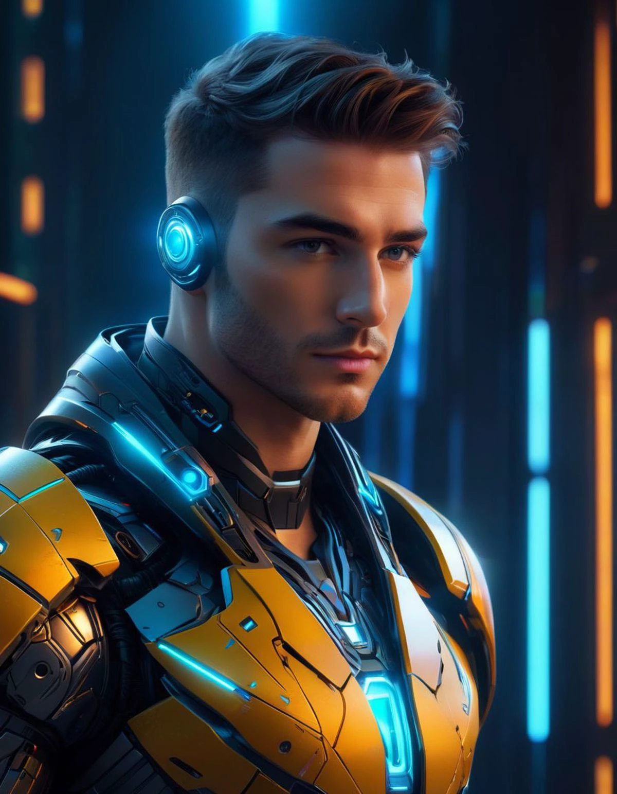 (epic portrait:0.85) a MAN cyborg style christopher balaskas, (masterpiece, top quality, best quality, official art, beautiful and aesthetic:1.2), (photorealistic, ultra realistic 8k CG:1.10), raw photo, photo:1.5, realistic:1.5, photorealistic:1.5, ultra highres, 8k, detailed skin, highest detailed, extreme detailed, 8k wallpaper, colorful, glowing (dark magic:1.10), (intricate details:1.10), (hyperdetailed:1.10), 8k hdr, high detailed, lot of details, high quality, soft cinematic light, dramatic atmosphere, atmospheric perspective