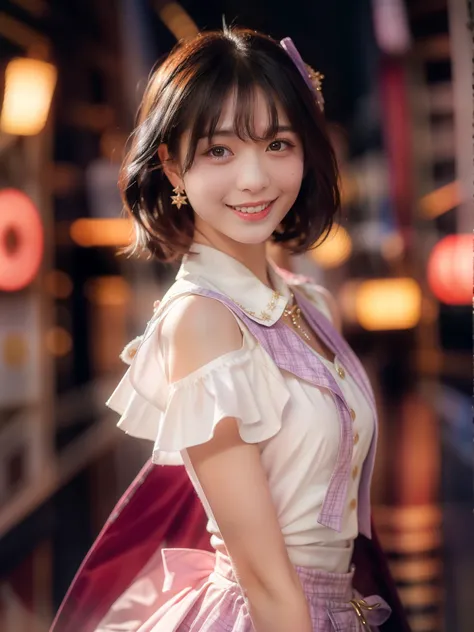 <lora:jp idol costume:0.6>,girl idol,
japanese idol outfit in Purple,
simple background,bokeh,
8k,RAW photo,best quality,masterpiece,realistic,photo-realistic,
<lora:S-shape body(1.5-2.5)_v1.0:0>,<lora:ClothingAdjuster3:-0.3>,<lora:AdvancedEnhancer:1>,