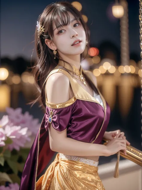 <lora:jp idol costume:0.6>,girl idol,
japanese idol outfit in Purple,gold,
simple background,bokeh,
8k,RAW photo,best quality,masterpiece,realistic,photo-realistic,
<lora:S-shape body(1.5-2.5)_v1.0:-0.2>,<lora:ClothingAdjuster3:-0.3>,<lora:AdvancedEnhancer:1>,