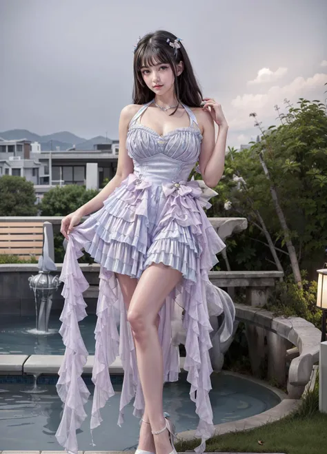 (beautiful mgirl),(realistic),(best quality),(masterpiece),(top quality),(best quality),(((best quality))),(((masterpiece))),1girl,solo,(in water of onsen)),(hair, hair ornament),(thin make up),(detailed and beautifual face),looking at viewer,cinematic lighting,wet clothes,(full body:1.4),sitting,1girl,solo,jewelry,(Close-up:1.3),
<lora:add_detail:0.7>,
<lora:Sea Shell Bowknots dress_20230627154343:0.7> Sea Shell Bowknots dress,frilled dress, painting \(medium\),
<lora:guanxiaotong_v1:0.1>,