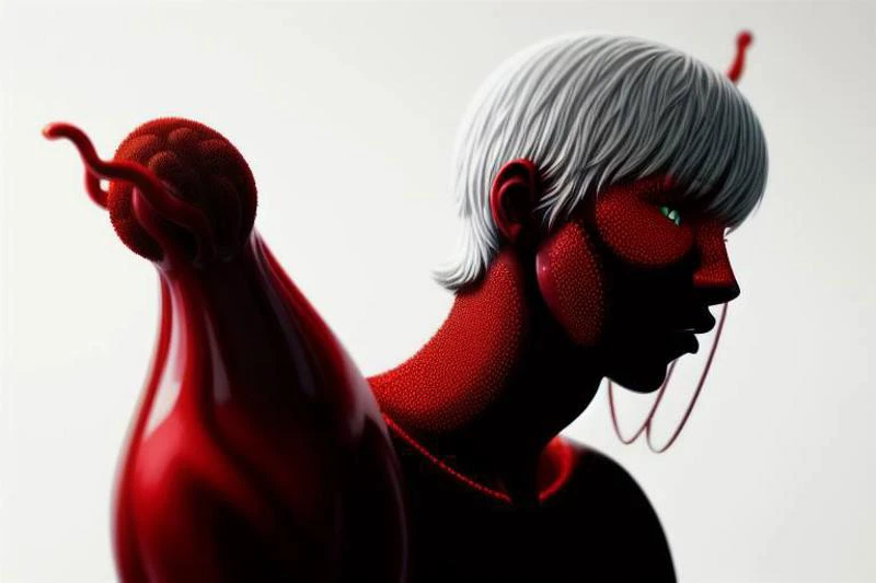 photorealistic, (Hyperrealistic art RAW analog photo of a sculpture of a neural network, synthetic porcelain girl, red((mechanical, white skin:2, trypophobia:0.8, looking at viewer)), (sharp focus, hyper detailed, highly intricate, physically based unbiased rendering), natural lighting, <lora:add-detail-xl:3> . Extremely high-resolution details, photographic, realism pushed to extreme, fine texture, incredibly lifelike, cinematic, 35mm film, 35mm photography, film, photo realism, DSLR, 8k uhd, hdr, ultra-detailed, high quality, high contrast,:1.2) vivid colors, highly detailed, abstract,