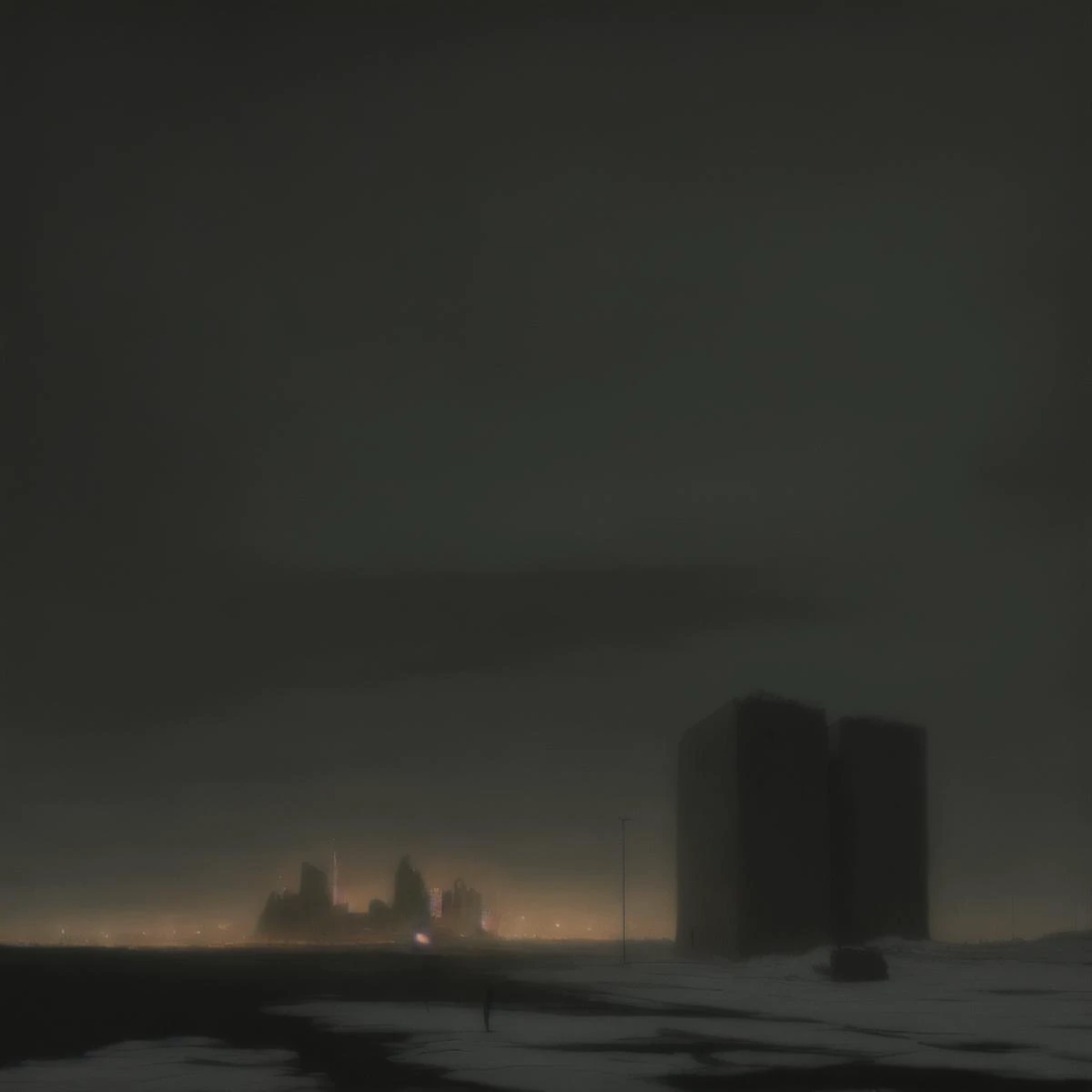 oil painting, suguru_tanaka, <lora:Suguru_Tanaka_Style:0.6>, sky,hooded,mysterious figure,antarctica,orb,cloak,lump of flesh,partially illuminated,ship,cliffs,silhouette,cracked, wasteland,sci-fi,destroyed city, ((Bad proportions,Duplicate ,Cropped,Ugly body,Mutated,Malformed limbs,Extra limbs,Gross proportions,Multiple heads,Body horror,Extra hands,ugly,Bad anatomy,Fused fingers,disfigured):0.9), <lora:russian_panel_houses_v105:0.8>, russian panel houses, <lora:siberian_atmosphere_v1:0.65>, siberian atmosphere, night,snow,