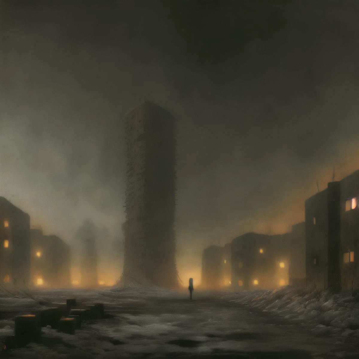 oil painting, suguru_tanaka, <lora:Suguru_Tanaka_Style:0.65>, ship,fossils,bright,faceless,fog,,spiderweb,dark,towering,brown,guts,glowing,waves,tombstones,tissue, cinematic,destroyed city,foggy,sci-fi,wasteland,canals,realistic photo, (Gross proportions,Extra limbs,Ugly body,Body horror,Mutation,horrid,Out of frame,Fused fingers:1.2), <lora:russian_panel_houses_v105:0.8>, russian panel houses, <lora:siberian_atmosphere_v1:0.65>, siberian atmosphere, sunrise,winter,