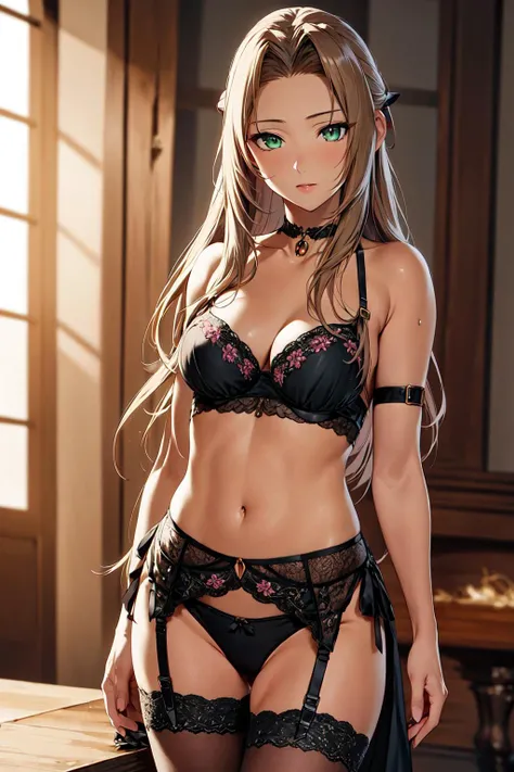 Elf,Blonde,garter belt