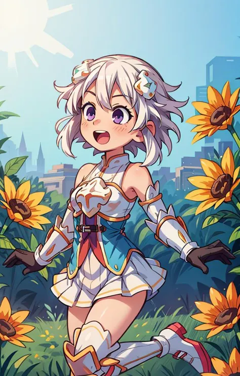 ((best quality, masterpiece)), 1girl, white hair, skinny, <lora:squeezerExperimental_:0.5>, innocent, beautiful face, cute, <lora:more_details:0.5> , <lora:nepu1-000013:1>, npfr1, flowers, amazed, cute, happy