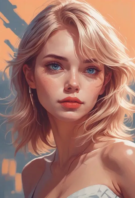 "Ilya Kuvshinov" style.
Portrait of "Gorgeous Swedish Woman With Grey Eyes".
In a "nightly, cyberpunk" aesthetic.
As a warrior ready for the battle.
Stares the viewer.
By "Simon Stalenhag".
Life-like details.
Cinematic.
Dramatic.
Dynamic.
Extremely refined lines and and shapes.
Extremely refined details on objects.
Sharp details.
Wide range of colors.
Many details everywhere. Ray-Tracing. Anti-Aliasing. Realistic soft shadows. Low saturation colors. Insane quality. Insane resolution. Insane details. Masterpiece. 32k resolution.