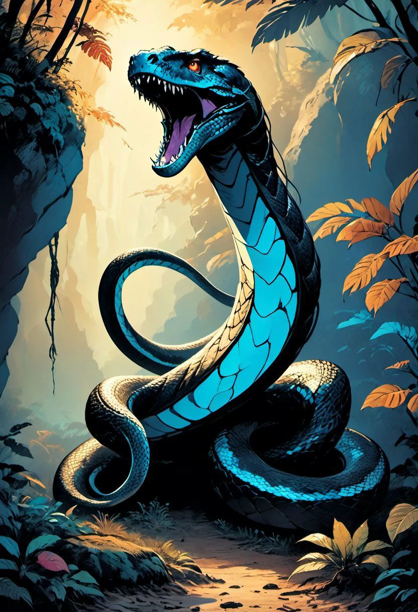 (Emek:1.4), (Film still cinematic photography, tilt angle, bokeh, perfect composition, f 1.8, 44mm:1.1), (hyperdetailed underground cave:1.2), (electric energies emminating from the body:1.0), (closeup, attacking, fighter pose, wearing dragon scale armor:1.1), (head of (snake, opened mouth, cut at its neck:1.3),(attacking a giant snake:1.4), (natural aura, light blue aura, black aura:1.2), (sunset), (in the style of (Gris Grimly:1.0) and (James Gilleard:1.6) and (Bastien Grivet:1.7)),
<lora:RMSDXL_Creative:0.9> <lora:epi_noiseoffset2:0.3> <lora:lowkey_v1.1:0.8> HyperSmoke, sunny background, blue background, intimate theme, afterglow
(Bad_pictures:1.0)
