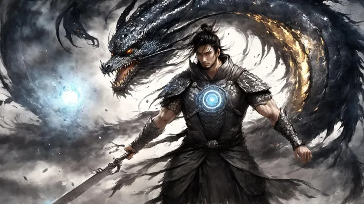(Realistic),masterpiece,best quality,cinematic lighting,natural shadow,highest detail,professional photography,detailed background,depth of field,insane details,intricate,aesthetic,subsurface scattering,dynamic angle,
1boy,dragon king,astrology aesthetic,space,starry sky,nebula,
<lora:add-detail-xl:1>,<lora:AetherPunkAI:0.5>,aetherpunkAI,<lora:cyborg_style_xl:0.6>,cyborg style,cyborg,android,<lora:kuangcao:0.8>,kuangcao,