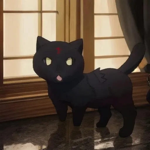 black cat, (shock:1.4), <lora:chomusuke:1>, (intricate details:0.9), (hdr, hyperdetailed:1.2)