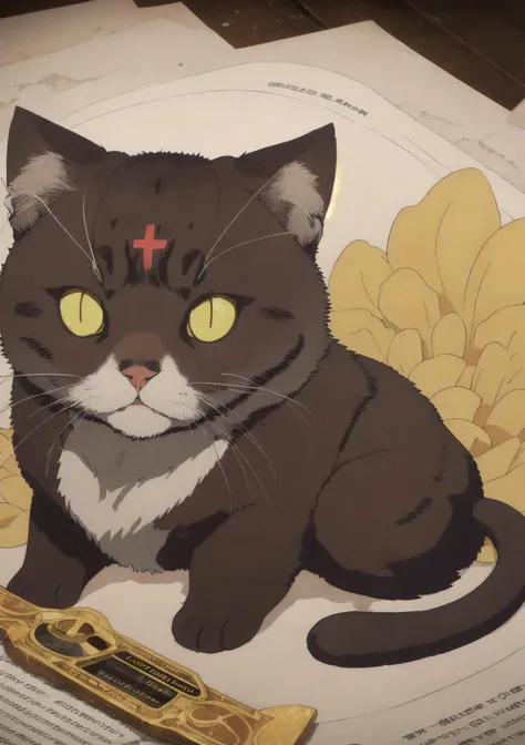 cute cat, chomusuke, <lora:chomusuke:0.7>