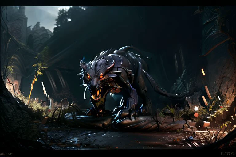 masterpiece,
(displacer beast),
(three_sided_view, multiple_views)
best quality, photography, realism, high detail