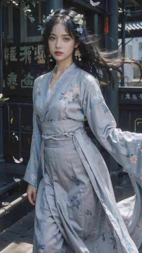 (photo-realistic,ultra realistic 8k CG:1.2),perfect artwork,delicate pattern, (best quality,intricate detail,extremely intricate:1.2),70mm telephoto lens, (ulzzang6500V),(idol),(detailed clothes features),Exquisite Makeup,the pose, (1girl,solo:1.2),woman,girly,bright eyes,(detailed eyes),(wet skin,nsfw:1.1), (very long hair,Floating hair,Flamboyant hair,wind,gale,hair accessories:1.4), (silk Ribbon in front:1.3),earrings,filigree,detached sleeves,wide sleeves, (see through clothes,translucent clothes,armlet:1.2),(revealing clothes),jewelry, (horizon,longView,distant,Leaves and plant in front:1.2),simple background, (face,thighs,robe,long skirt,hanfu,chinese clothes,floral print:1.4), <lora:InstantPhotoX3:0.6>, <lora:new_weijin_hanfu:0.2>