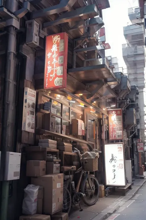 best quality, ultra-detailed, illustration,
sannomiyanishi, storefront, bicycle, scenery, ground vehicle, alley, night, outdoors, street, sign, road, box, umbrella, building, real world location
<lora:dai1asahi_sannomiya_nishi_SD15_V1_DIM4:1>