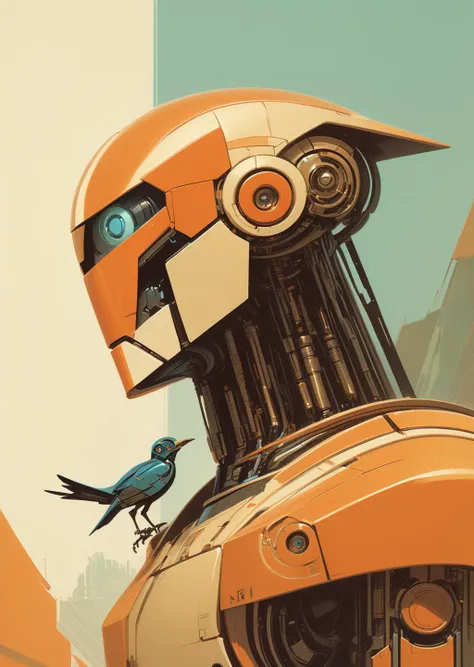 concept art by syd mead
by James Gilleard 
close up shot, detailed face
(a robot looking at  a bird  standing in its hand)
<lora:FF-Style-James_Gilleard:0.7>
 <lora:concept_art_syd_mead:0.5>
[(details:1.2): [ (many small details:1.3) : [ (many ultrasmall details: 1.2):(very detailed ultrasmall edges and microrelief:1.5):0.7 ]: 0.4 ] :0.2]