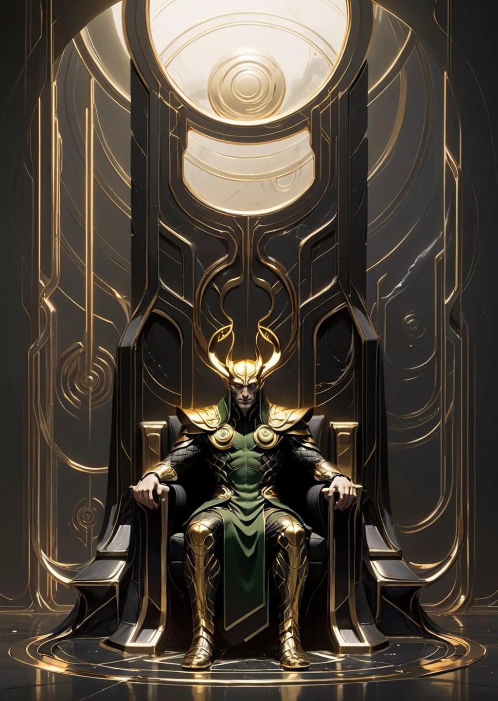 concept art by syd mead, retro futuristic,
d3qck artstyle
loki thinking sitting on thrones of asgard dark room messy room, shadow dim light dramatic lighting
[(details:1.2): [ (many small details:1.3) : [ (many ultrasmall details: 1.2):(very detailed ultrasmall edges and microrelief:1.5):0.7 ]: 0.4 ] :0.2]
<lora:d3qck artstyle:0.7>
<lora:concept_art_syd_mead:0.7>