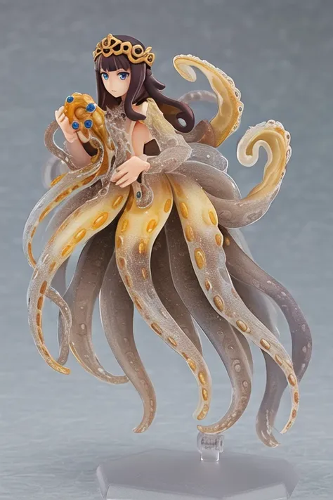 ((best quality)), ((highly detailed)), masterpiece, ((official art)), detailed face, beautiful face, (detailed eyes, deep eyes), (1girl:1.33, solo), <lora:figmaAnimeFigures:1>, (figma), scylla:1, octopus girl, tentacles, suction cups