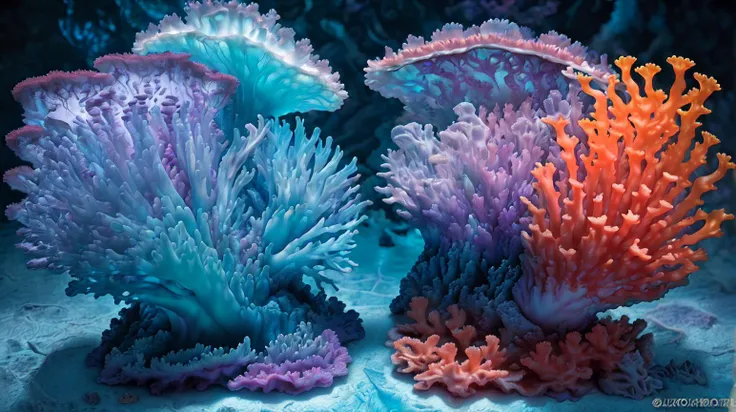 Labyrinth <lora:kLabyrinth:0.8> Crystal reef marine creatures vibrant corals iridescent glow figma <lora:figma1:0.8> ((photograph)), highly detailed, sharp focus, 8k, 4k, (hyperrealism),(micro details), colorful, Beautiful environment, Portfolio piece, Fantastic location, beautiful artwork