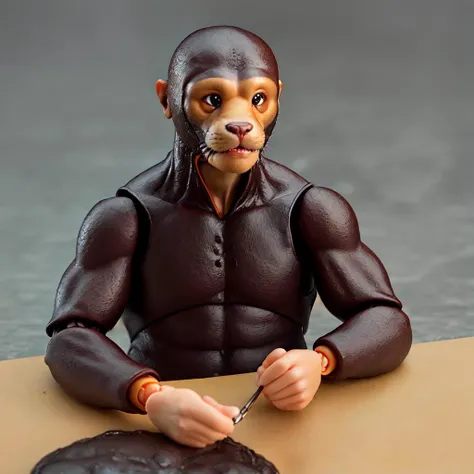 Giant otter human hybrid, figma <lora:figma1:1> ((photograph)), highly detailed, sharp focus, 8k, 4k, (hyperrealism),(micro details), colorful, Beautiful environment, Portfolio piece, Fantastic location, beautiful artwork