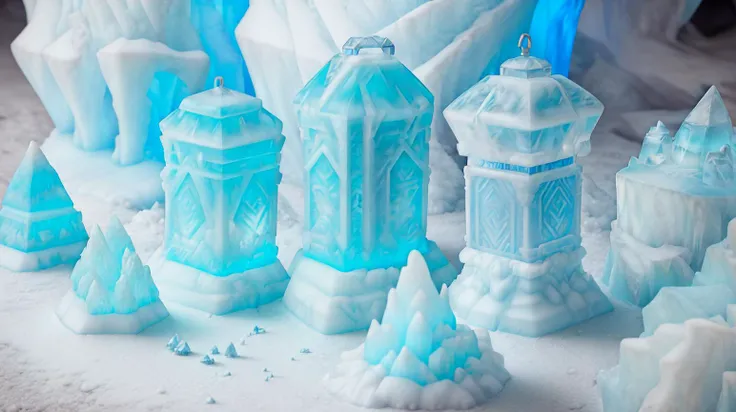 Labyrinth <lora:kLabyrinth:0.8> Glacier, Ice Nomads, Ice Caves, Ice Pick, Frozen Lantern light source figma <lora:figma1:0.8> ((photograph)), highly detailed, sharp focus, 8k, 4k, (hyperrealism),(micro details), colorful, Beautiful environment, Portfolio piece, Fantastic location, beautiful artwork