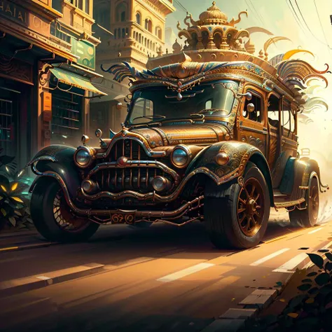 1001 Arabian Nights Car, In the streets and deserts,