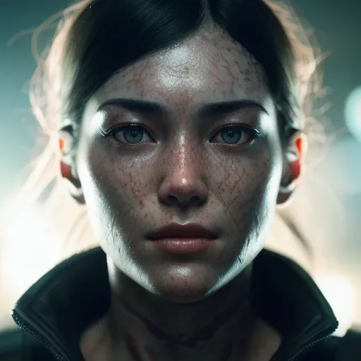 Movie, ((Face close up)), best quality, clear graphics, torch light, (The detail is clear to every hair on the face), 1girl, demonic, evil, nsfw, sexy woman, eye depth, (brother moons), (dead space) ,science fiction, (beautiful glowing red eyes), photo realistic, 20 megapixel, nikon d850, ((vibrant, photo realistic, realistic, dramatic, sharp focus, 8k)), (faded freckles:0.6), subsurface scattering, sharp, retouched, intricate detail, by Greg Rutkowski, by (Jeremy Lipking,:0.8), ((junji ito)), by ralph bakshi,((Silent Hill)), H.R. Giger, Beksinski