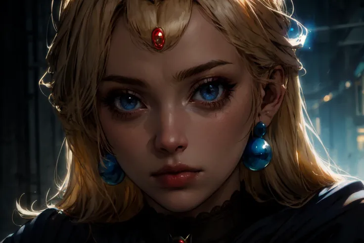 ((masterpiece, best quality)), <lora:add_detail:0.55>, gloomy atmosphere, model expression, blackout, makeup, dark colors, looking at viewer, extremely close up
<lora:DarkIncursioStyle:0.6>, <lora:sharpen-soften:0.8>
<lora:ppeach:1> <lora:ppeach-000018:0.7>
