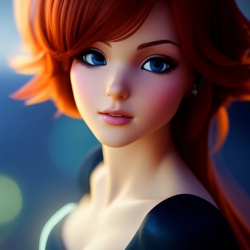 portrait, centered, sexy cute brunette woman, dbluth, 3D, 3d art, 4k, 8 k artistic photography, award-winning photograph, trending on Artstation, Beautiful, 8k resolution, insanely detailed, Intricate, Behance, Cinematic, dramatic atmosphere, cinematic lighting, digital art, dramatic angle, Dramatic light by denis villeneuve, [mix style "pixar and artgerm and dreams work"], Elegant, ethereal lighting, octane render, dynamic lighting, digital painting, extreme plus resolution, fake detail, full image, full of details, global illumination, golden ratio, golden warm light, high contrast, high detail, high res, highly detailed, hyper detailed, intricate details, Masterpiece, perfect composition, photorealistic concept art, Professional, ray tracing, rich deep colors, Saturated, sharp focus, sharp lighting, soft natural volumetric cinematic perfect light, studio photo, studio quality, Stylize, super detail, Symmetry, trending on pixiv fanbox, ultra detail, ultra detailed, unreal engine 5, volumetric lighting