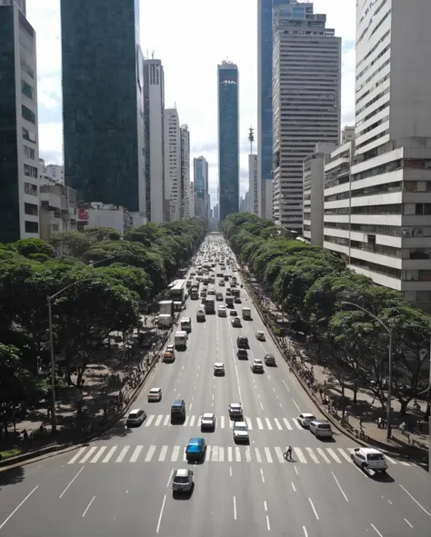 Paulista Avenue in Sao Paulo