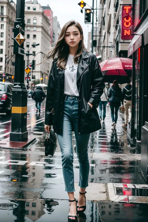 realistic, realistic details, detailed,
break
1girl, ite, beautiful, slender, tanned skin, small breast, detailed skin complexion, casual wear, sexy, dynamic pose, full body
break
outdoor, new york city, central park, rainy, wet grounds, overcast, dark, moody vibe, people in background
break
portrait, two-point perspective, artistic street photography, light and shadow, rule of third, depth of field, sharp focus, detailed background, foreground background, depth and dimension