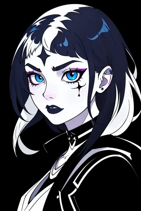 unique scary, gothic, dynamic goth hair, punk,(masterpiece:1.6, best quality), (finely detailed beautiful eyes: 1.2),(extremely detailed CG unity 8k wallpaper, masterpiece, ultra-detailed,best shadow), (detailed background), (beautiful detailed face, beautiful detailed eyes), High contrast, (best illumination, an extremely delicate and beautiful)