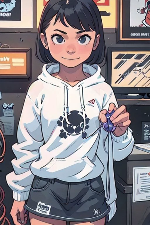 {{{masterpieces}}}, perfect anatomy, whole figure, 1girl, blonde hair (tied in braid), pretty face (tonde), large breast (size D), happy, smile, cyberpunk outfit (skirt, fishnet stockings, cute hoodie, earphones), rain, relax.
Cyberpunk alley,night scene, hard surface objects, defined shape, pop art, rtx, 8 k, ray tracing, highly detailed, neon aesthetic inkpunkHeavy768, f/1.4, close up film photo, atmospheric lighting, cinematic composition, detailed, filmgenre