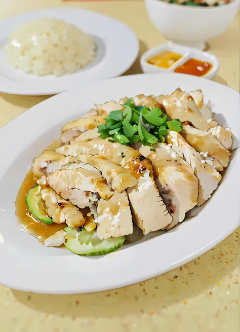 blurry, blurry_background, blurry_foreground, close-up, depth_of_field, food, food_focus, plate, rice 3d, blurry, blurry_background, blurry_foreground, depth_of_field, food, food_focus, motion_blur, no_humans, photo_\(medium\), photo_background (best-quality:0.8), (best-quality:0.8), perfect anime illustration, extreme closeup portrait of chicken, (best-quality:0.8), perfect anime illustration, <normal description of the image,