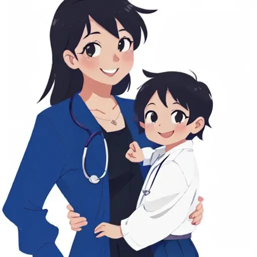 (Doctor and kid), smiling,
(((simple color background))), centered frame, <lora:COOLKIDS_MERGE_V2.5:0.5>, <lora:outline:-2>