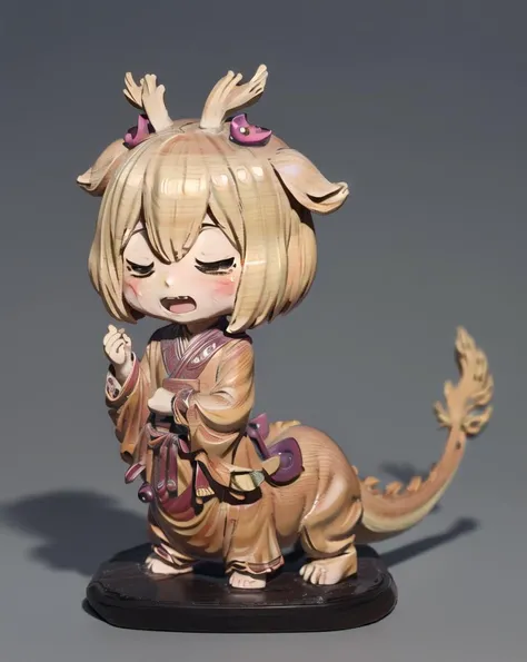 (wood,statue,wood statue), simple background, <lora:WoodStatueStyle_v10:1>
<lora:laundryDragonmaidLoraYuGi_v01:0.5>, laundry_dragonmaid, ((1girl)), (dragon_tail), (chibi), crying, tears,