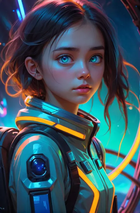 21 years old young woman exploring a bioluminescent alien world, semirealistic, colorful, vivid, sparkling eyes, sadness,
realistic, sharp focus, ultra detailed, trending on ArtStation, masterpiece, by Greg Rutkowski, by Ross Tran, by Fenghua Zhong, octane, soft render, oil on canvas, colorful, cinematic, environmental concept art