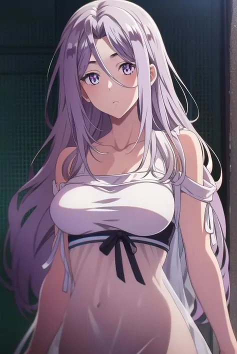 tokime, <lora:tokime-lora-nochekaiser:1>, 
tokime, purple hair, (purple eyes:1.1), long hair,
BREAK dress,  shoulders, white dress,
BREAK looking at viewer,
BREAK outdoors,
BREAK <lyco:GoodHands-beta2:1>, (masterpiece:1.2), best quality, high resolution, unity 8k wallpaper, (illustration:0.8), (beautiful detailed eyes:1.6), extremely detailed face, perfect lighting, extremely detailed CG, (perfect hands, perfect ),