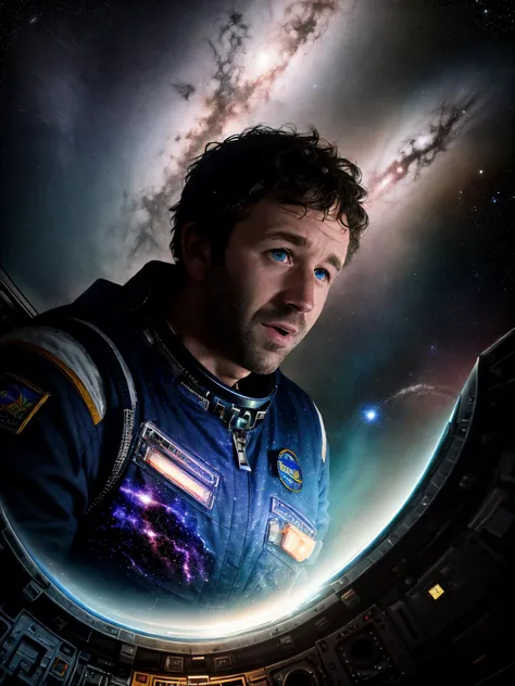 Chris O'Dowd as an astronaut, astonished look on his face, full body, floating in a nebula, alien space ship, (best quality, masterpiece, RAW photo, ultra HD textures, highly detailed, hyper realistic, intricate detail, 8k, photorealistic, hdr, absurdres) <lora:Chris-O'Dowd-v10:0.7>