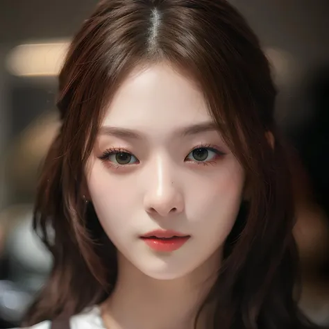 hyper realistic lifelike texture dramatic lighting unreal engine trending on art station, award winning photo, nikon RAW photo,8 k, Fujifilm XT3,masterpiece, best quality, realistic, photorealistic, ultra detailed, extremely detailed face, solo,1girl, standing, fashionable and trendy atmosphere, high-end makeup products, and a stylish expression on her face,