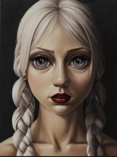 <lyco:sas christiansen big eyes_v1.0:1> sas christiansen big eyes, woman, scarry face, vampire